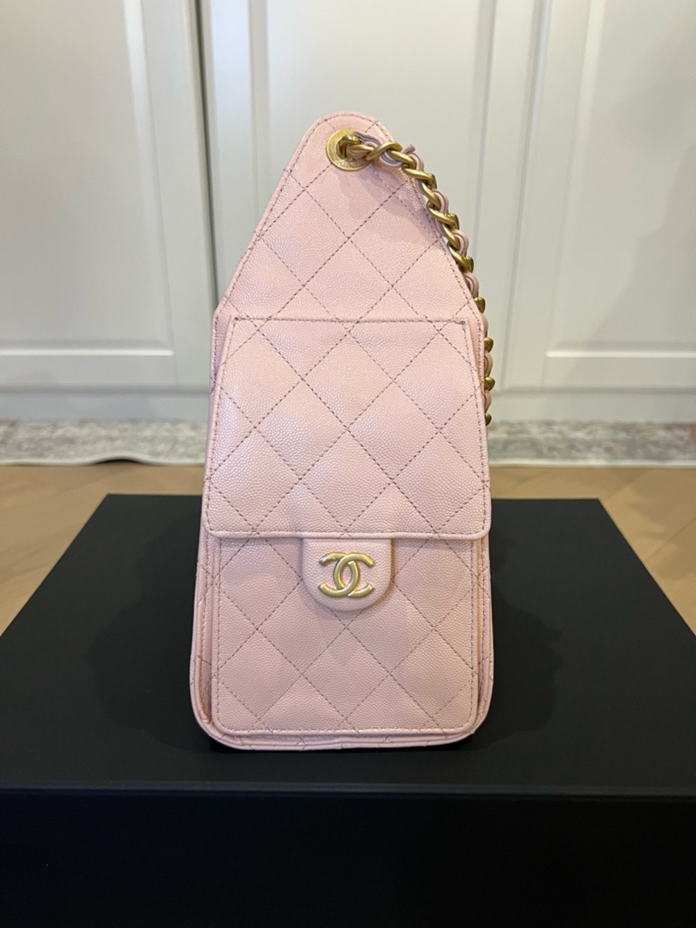Chanel 25 Small Light Pink, Quilted Caviar with Gold Hardware - Picture 7 of 12